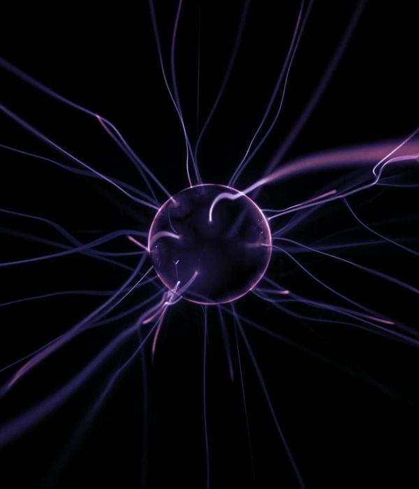 Soft glowing light arcs depicting energy flow and vitality